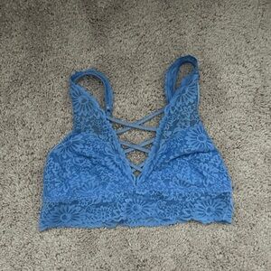 PINK Victoria's Secret Blue Lace Bralette